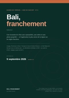 Couverture de Bali, franchement