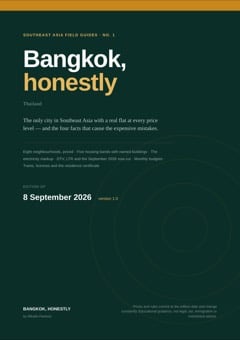 Cover of Bangkok, honestly