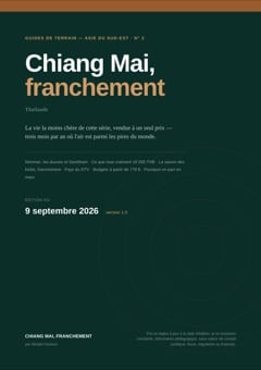 Couverture de Chiang Mai, franchement